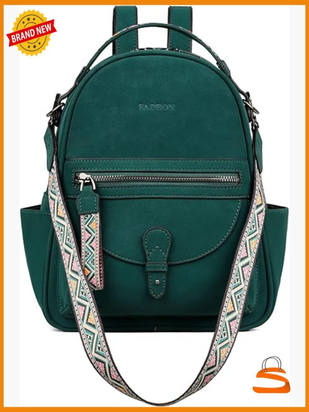 Mini Backpack Purse for Women, Faux Leather Shoulder Bag Handbag Travel